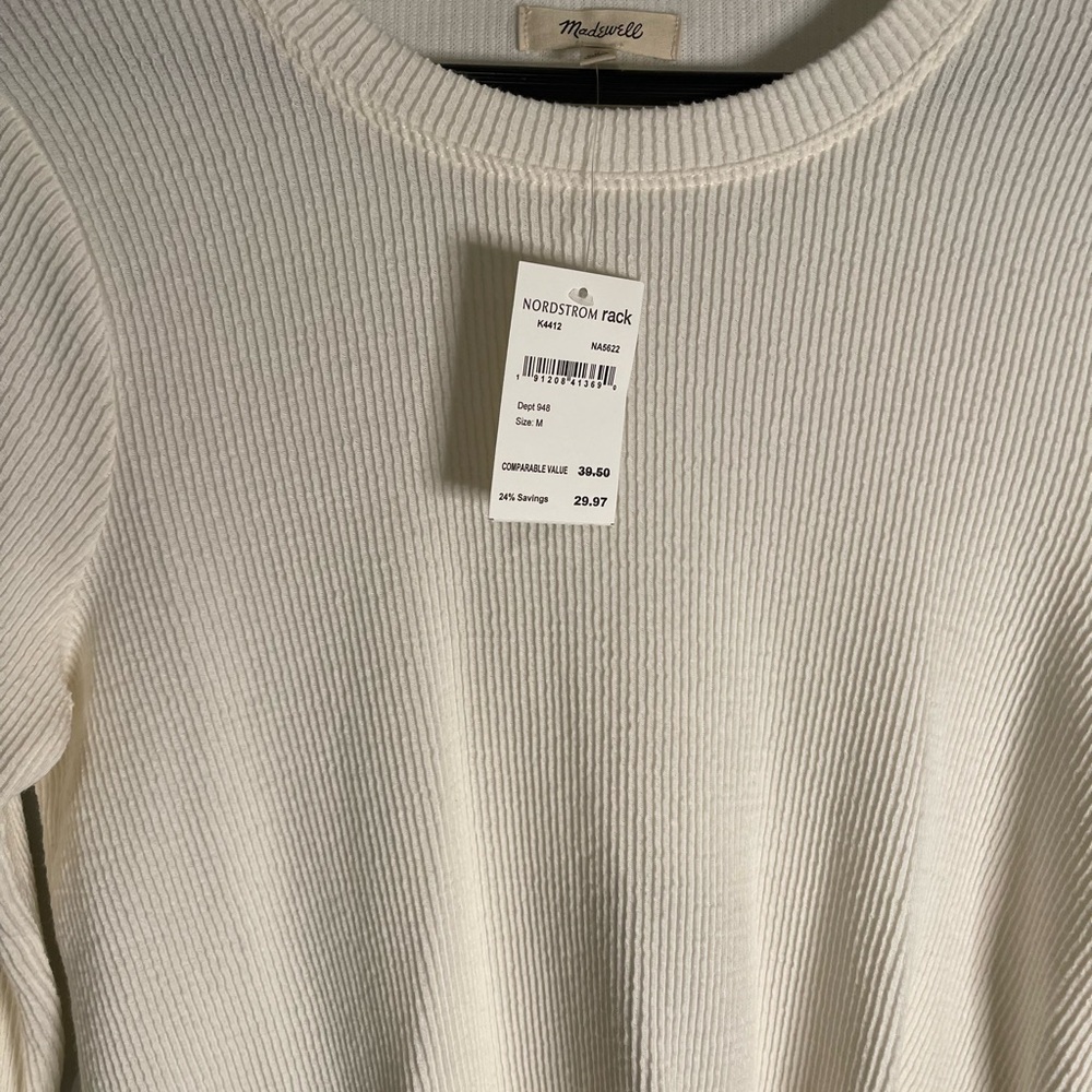 NEW Madewell long sleeved top - Picture 2 of 3